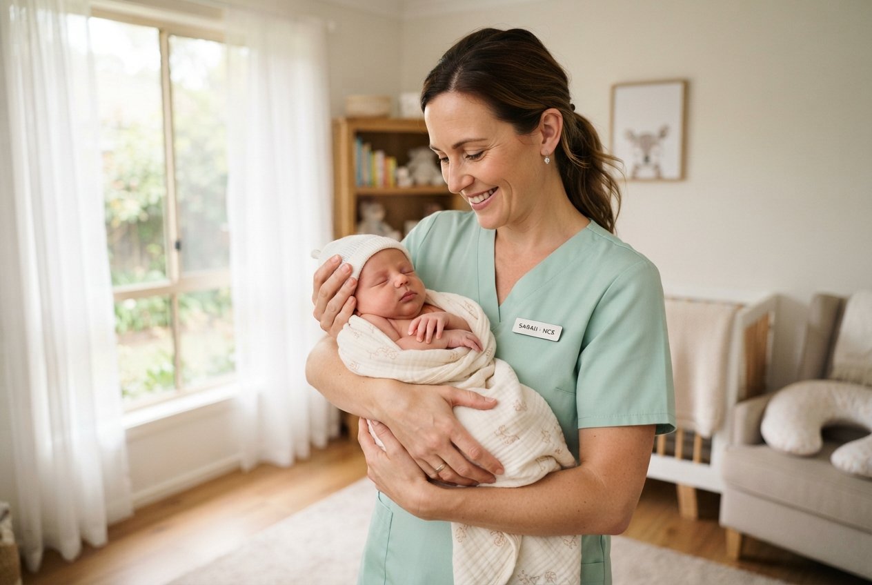 Gentle care for a newborn baby
